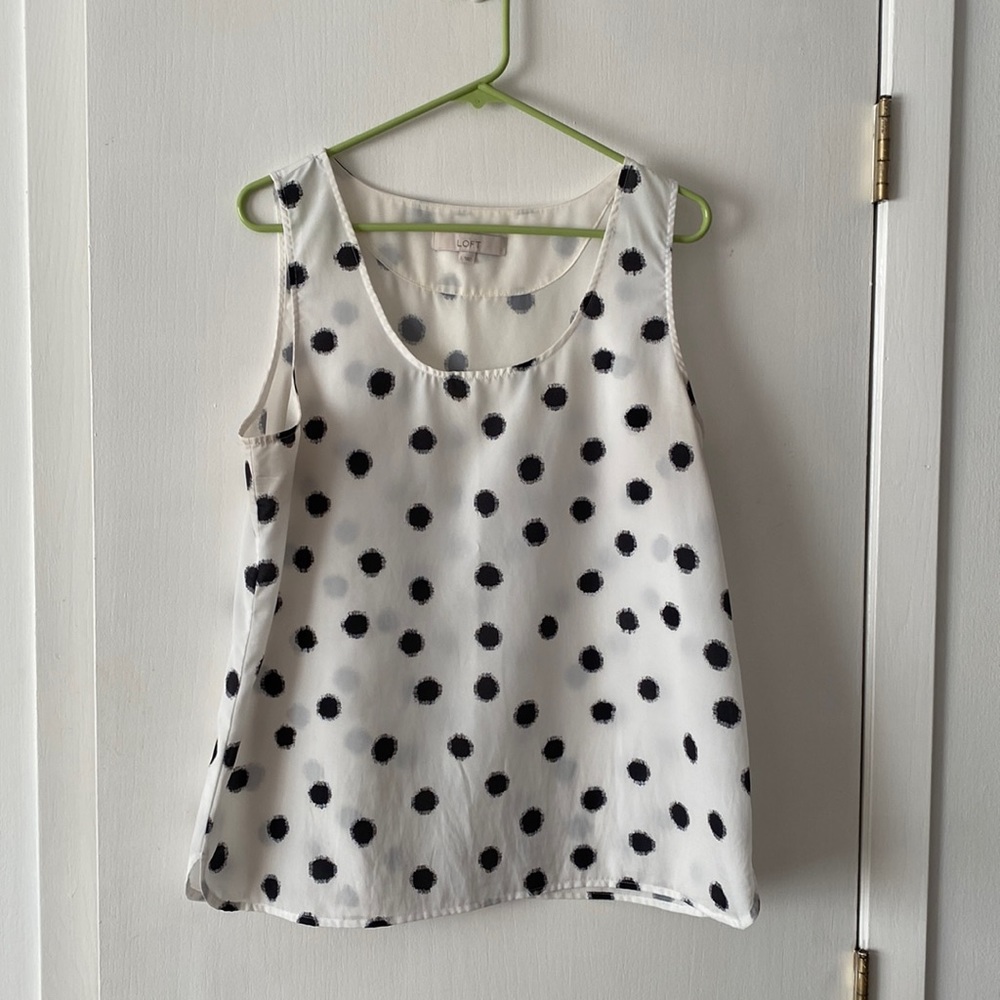 Loft polka dot camisole